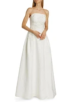 Belle Embellished Strapless Ballgown