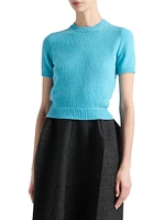 Short-Sleeved Cashmere Sweater