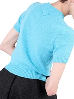 Short-Sleeved Cashmere Sweater