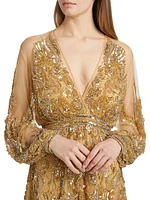 Embellished Tulle Gown