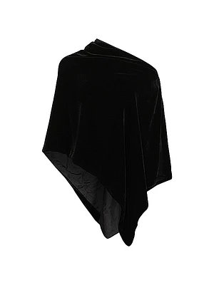 Viscose-Silk Poncho