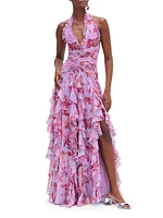 Romantic Floral Haze Maxi Dress