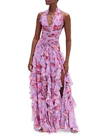 Romantic Floral Haze Maxi Dress