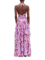 Romantic Floral Haze Maxi Dress