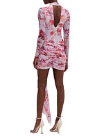 Romantic Floral Haze Minidress