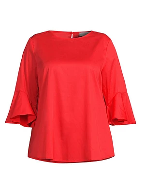 Plus Malena Cotton Blouse