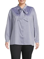 Plus Aveline Tieneck Blouse