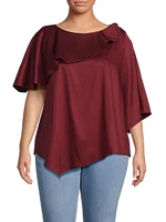 Plus Tatyana Cotton Blouse