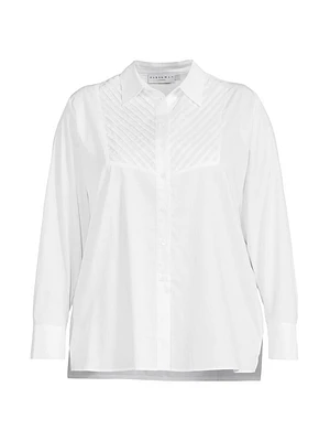 Kaliyah Pleated Cotton Shirt