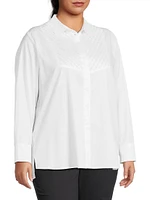 Kaliyah Pleated Cotton Shirt