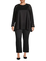 Isolde Cotton Sateen Tunic Blouse