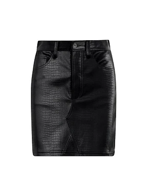 The Shay Faux Leather Miniskirt