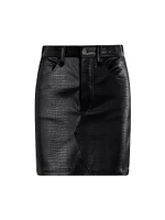 The Shay Faux Leather Miniskirt