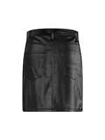 The Shay Faux Leather Miniskirt