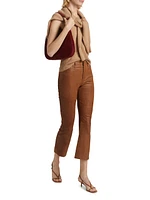 Le Crop Leather Mini Boot Pants