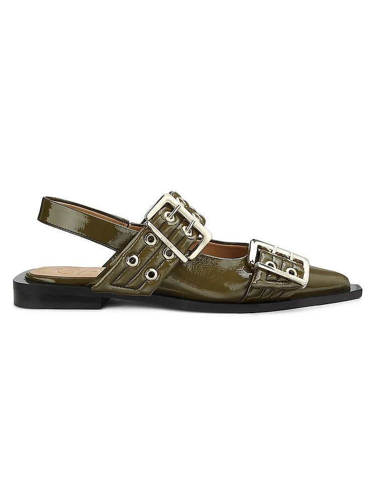 Buckle Ballerina Flats