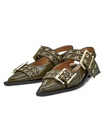 Buckle Ballerina Flats