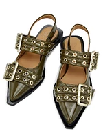 Buckle Ballerina Flats