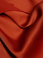 Draped Satin Slip Gown