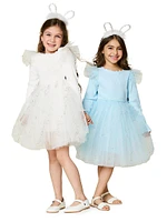 Baby Girl's, Little Girl's & Ribbed Glitter Tulle Dress