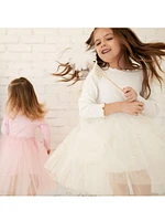 Baby Girl's, Little Girl's & Ribbed Glitter Tulle Dress