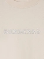 Embroidered Logo Cotton T-Shirt