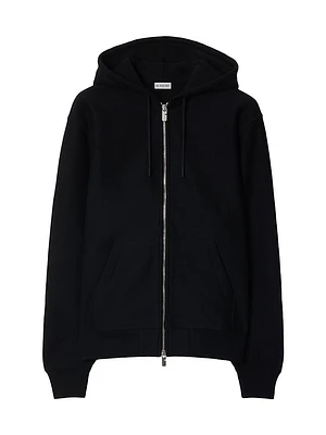 Oversized Logo Full-Zip Hoodie
