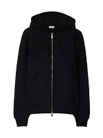Oversized Logo Full-Zip Hoodie
