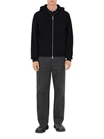 Oversized Logo Full-Zip Hoodie