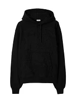 Embroidered Cotton-Blend Hoodie