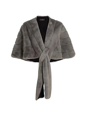 Faux Fur Draped Stole