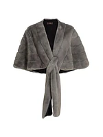 Faux Fur Draped Stole