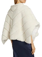 Faux-Fur Mink Cape