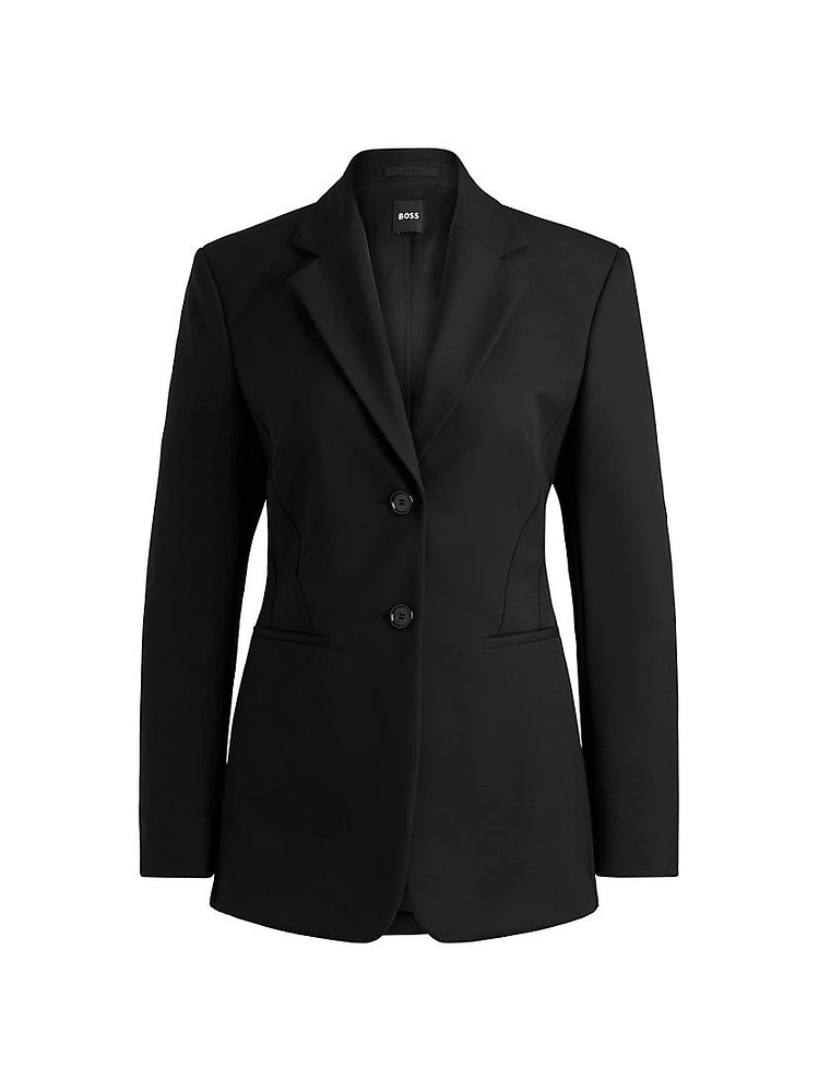 Slim-Fit Jacket Performance Stretch Material