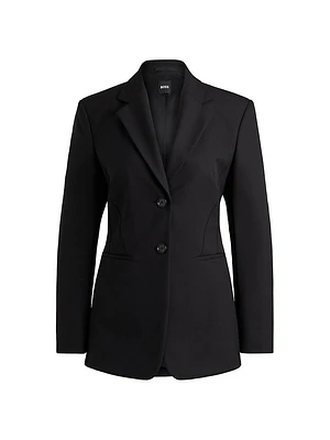 Slim-Fit Jacket Performance Stretch Material