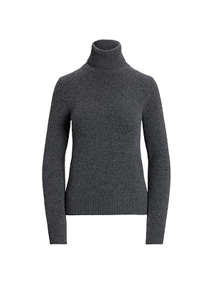 Lofty Cashmere Turtleneck Top