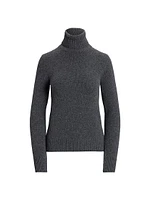 Lofty Cashmere Turtleneck Top