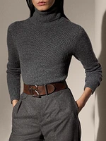 Lofty Cashmere Turtleneck Top