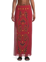 Vela Abstract Maxi-Skirt