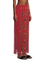 Vela Abstract Maxi-Skirt