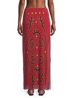 Vela Abstract Maxi-Skirt