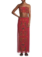 Vela Abstract Maxi-Skirt