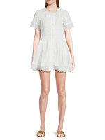 Core Margarita Embroidered Cotton Minidress