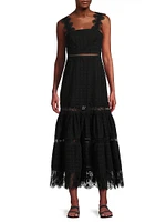Core Ibiza Cotton Tiered Maxi Dress