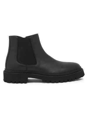 M. Leather Ankle Boots