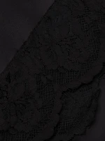 Nilia Lace-Trim Cotton Blouse