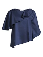 Tatyana Asymmetric Ruffled Blouse