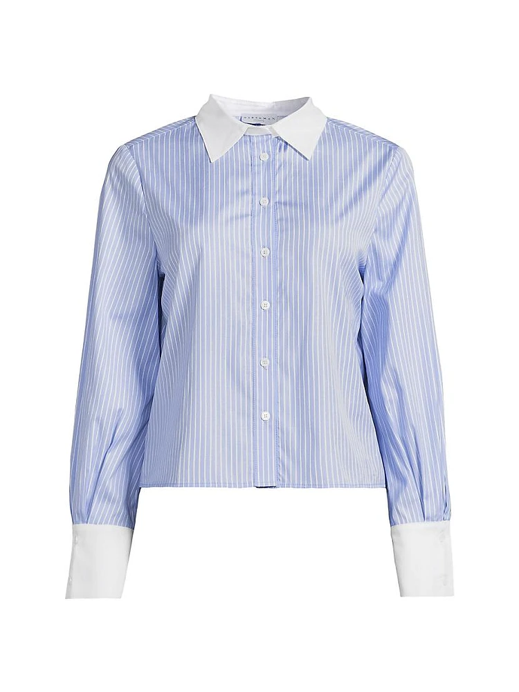 Caris Striped Cotton Shirt