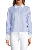 Caris Striped Cotton Shirt