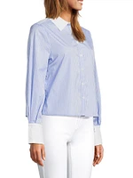 Caris Striped Cotton Shirt